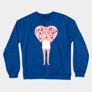 Self Care Concept Crewneck Sweatshirt